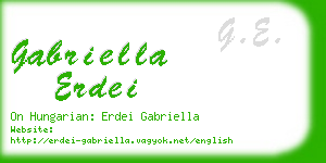 gabriella erdei business card